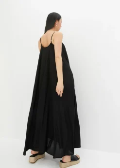 bonprix bonprix Vestido largo ancho Negro Hot