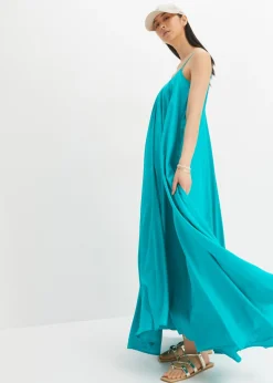bonprix bonprix Vestido largo ancho Esmeralda Online
