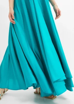 bonprix bonprix Vestido largo ancho Esmeralda Online