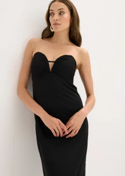 bonprix bonprix Vestido largo con escote pronunciado Turquesa claro New