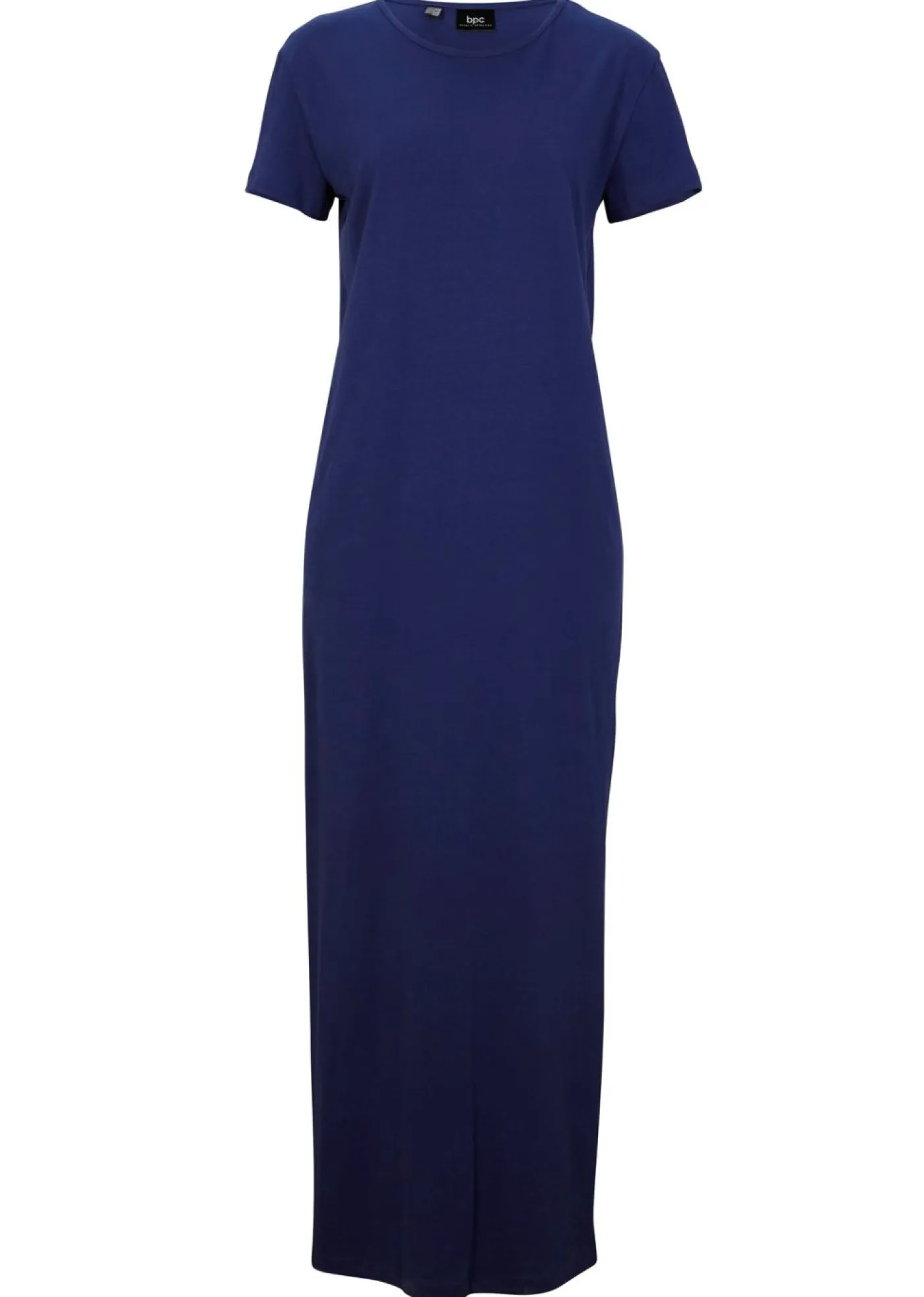 bonprix bonprix Vestido largo de algodón puro Azul oxford