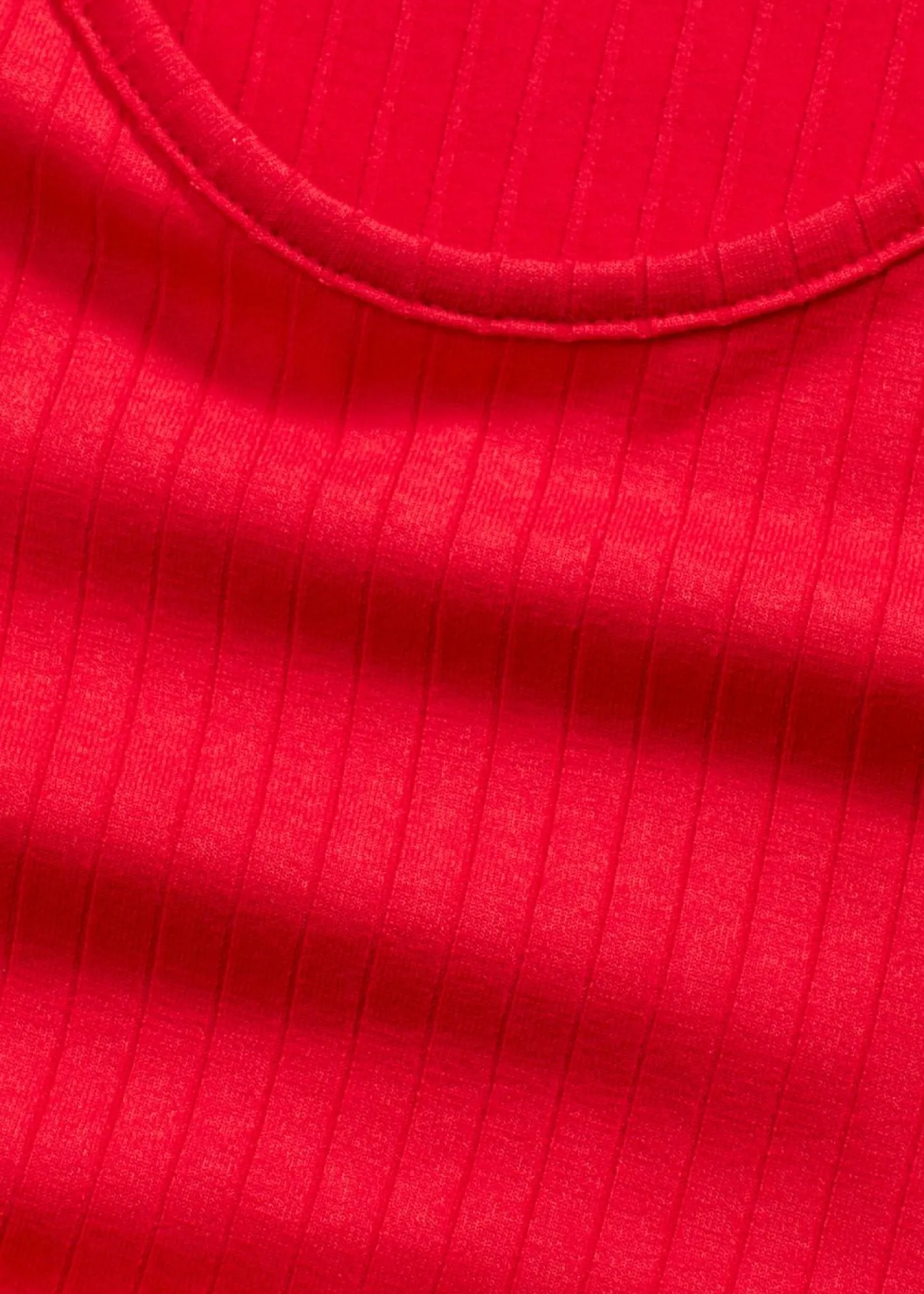 bonprix bonprix Vestido largo de canalé suave rojo intenso Best