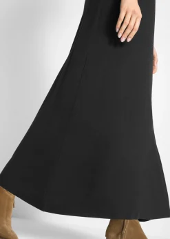bonprix bonprix Vestido largo de viscosa Negro