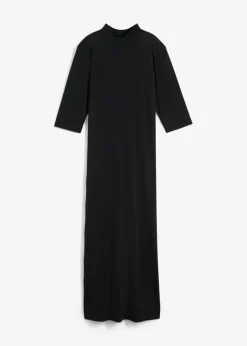 bonprix bonprix Vestido largo en mezcla de modal Negro New