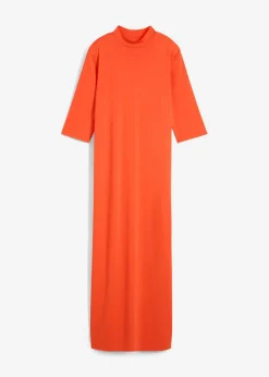 bonprix bonprix Vestido largo en mezcla de modal Rojo amapola Discount