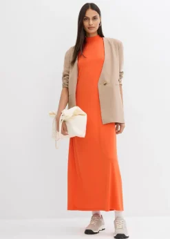 bonprix bonprix Vestido largo en mezcla de modal Rojo amapola Discount