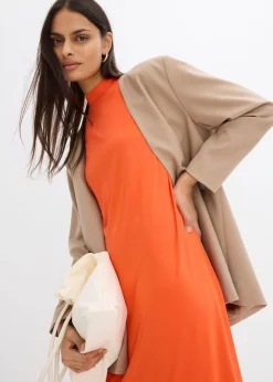 bonprix bonprix Vestido largo en mezcla de modal Rojo amapola Discount