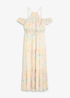 bonprix bonprix Vestido largo estampado amarillo primavera