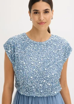bonprix bonprix Vestido maxi azul pálido Outlet