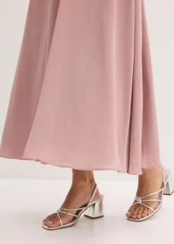 bonprix bonprix Vestido maxi con bordado de lentejuelas palisandro