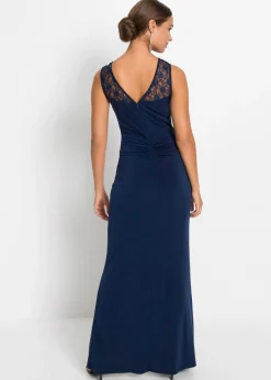 bonprix bonprix Vestido maxi con encaje Azul marino Hot