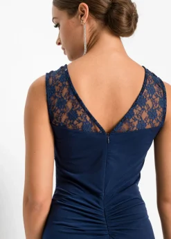 bonprix bonprix Vestido maxi con encaje Azul marino Hot