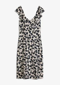 bonprix bonprix Vestido midi blanco lana-negro-azul genciana Hot