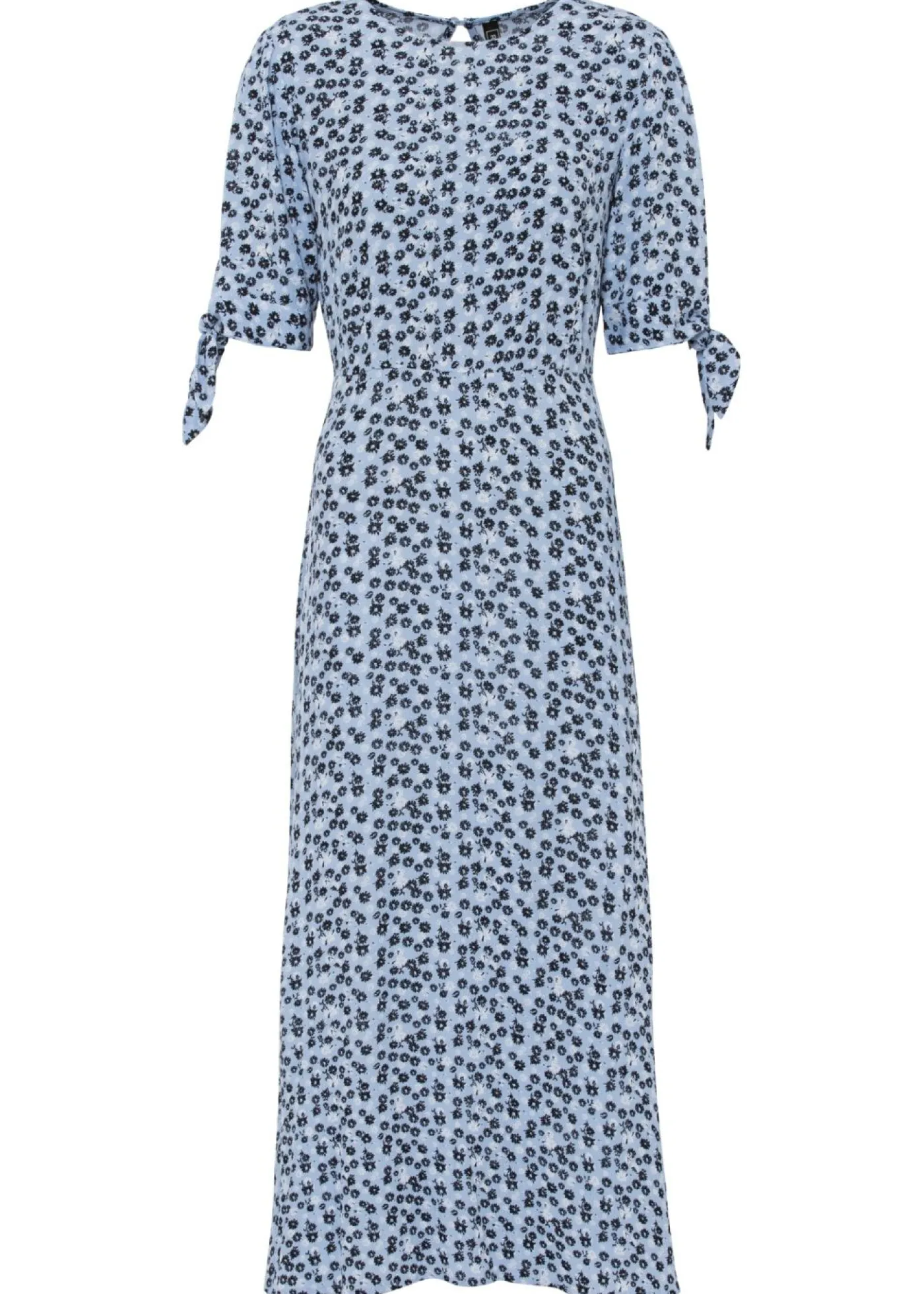 bonprix bonprix Vestido midi azul perla floral Clearance