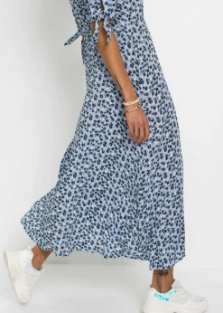 bonprix bonprix Vestido midi azul perla floral Clearance