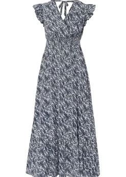 bonprix bonprix Vestido midi Índigo-crudo Outlet