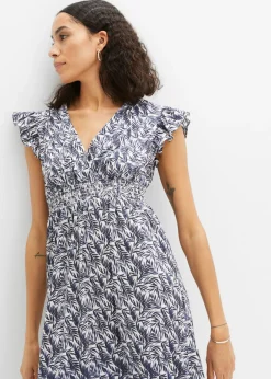bonprix bonprix Vestido midi Índigo-crudo Outlet