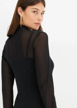 bonprix bonprix Vestido midi Negro Discount