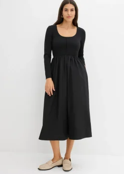 bonprix bonprix Vestido midi Negro Outlet