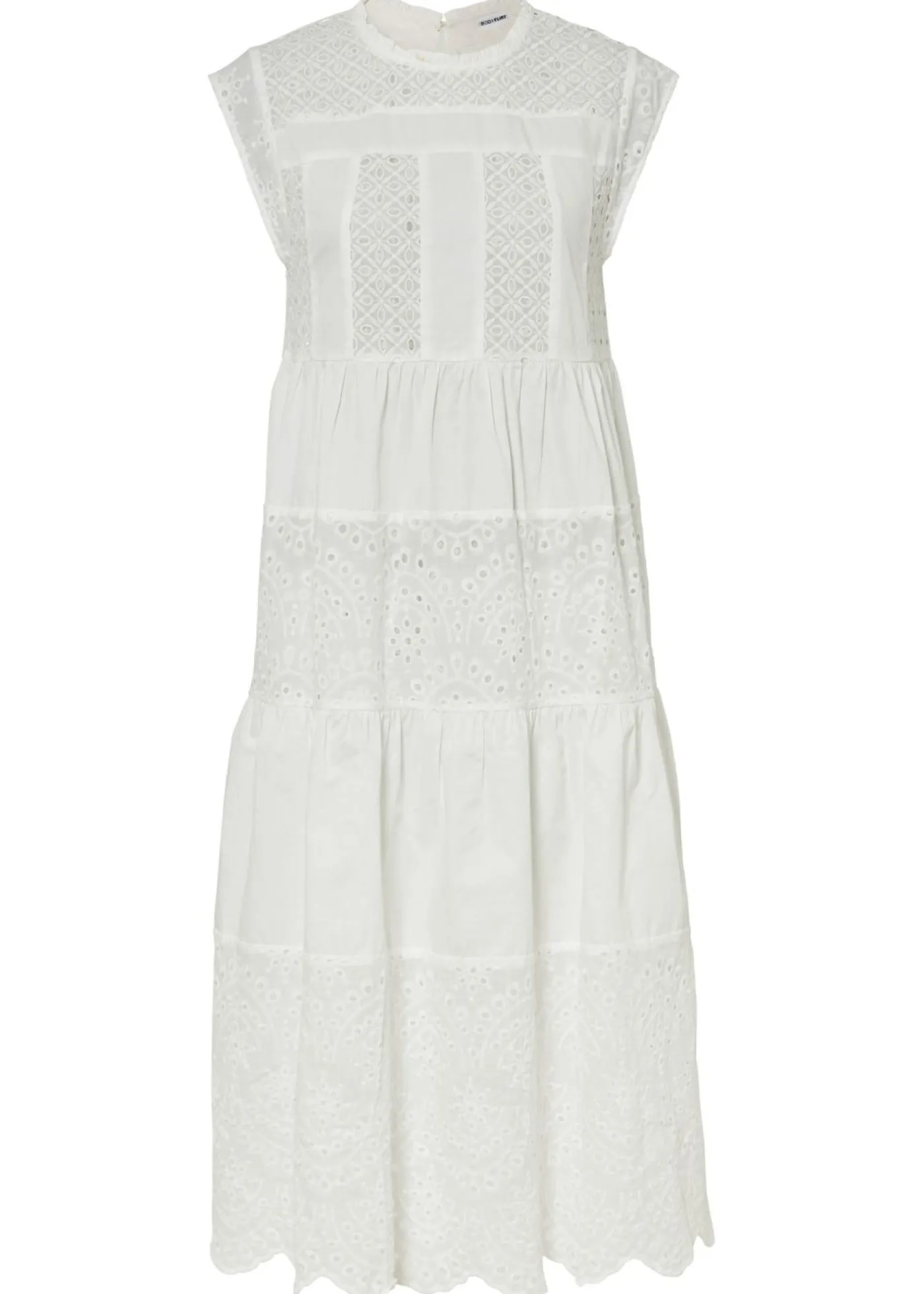 bonprix bonprix Vestido midi con encaje Blanco Hot