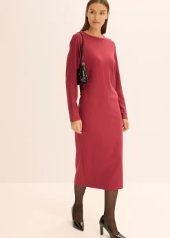 bonprix bonprix Vestido midi de cómodo Punto di Roma Ciruela Discount
