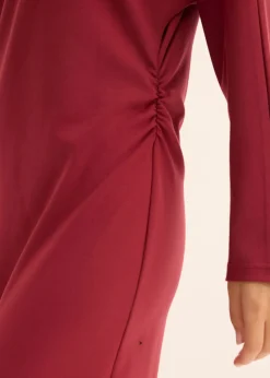 bonprix bonprix Vestido midi de cómodo Punto di Roma Ciruela Discount