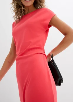 bonprix bonprix Vestido midi de mezcla de viscosa suave rosa paraíso Hot