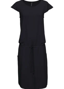 bonprix bonprix Vestido midi de punto en viscosa sostenible Negro Best