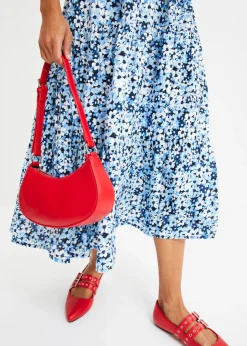 bonprix bonprix Vestido midi estampado azul pálido con flores Hot