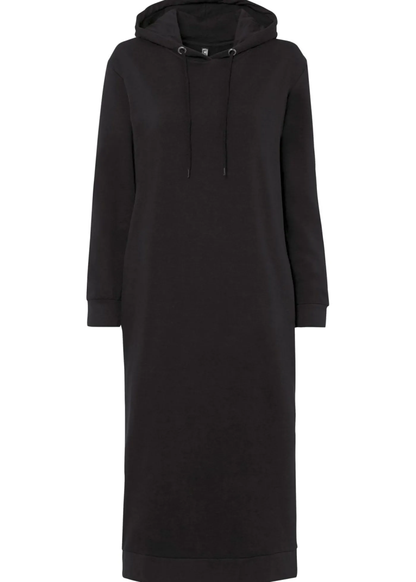 bonprix bonprix Vestido midi tipo sudadera Negro Discount
