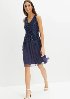 bonprix bonprix Vestido mini de lentejuelas índigo Clearance
