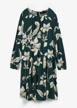 bonprix bonprix Vestido oscilante de viscosa Verde intenso Hot