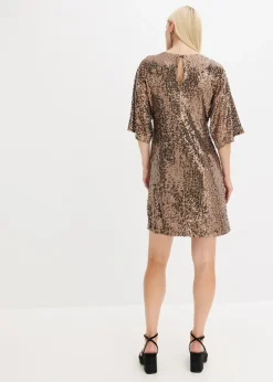 bonprix bonprix Vestido oversize de lentejuelas Negro New