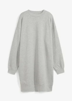 bonprix bonprix Vestido oversize tipo sudadera Gris claro jaspeado Best