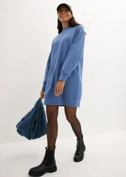 bonprix bonprix Vestido oversize tipo sudadera Azul vaquero