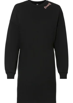 bonprix bonprix Vestido oversize tipo sudadera Negro Clearance