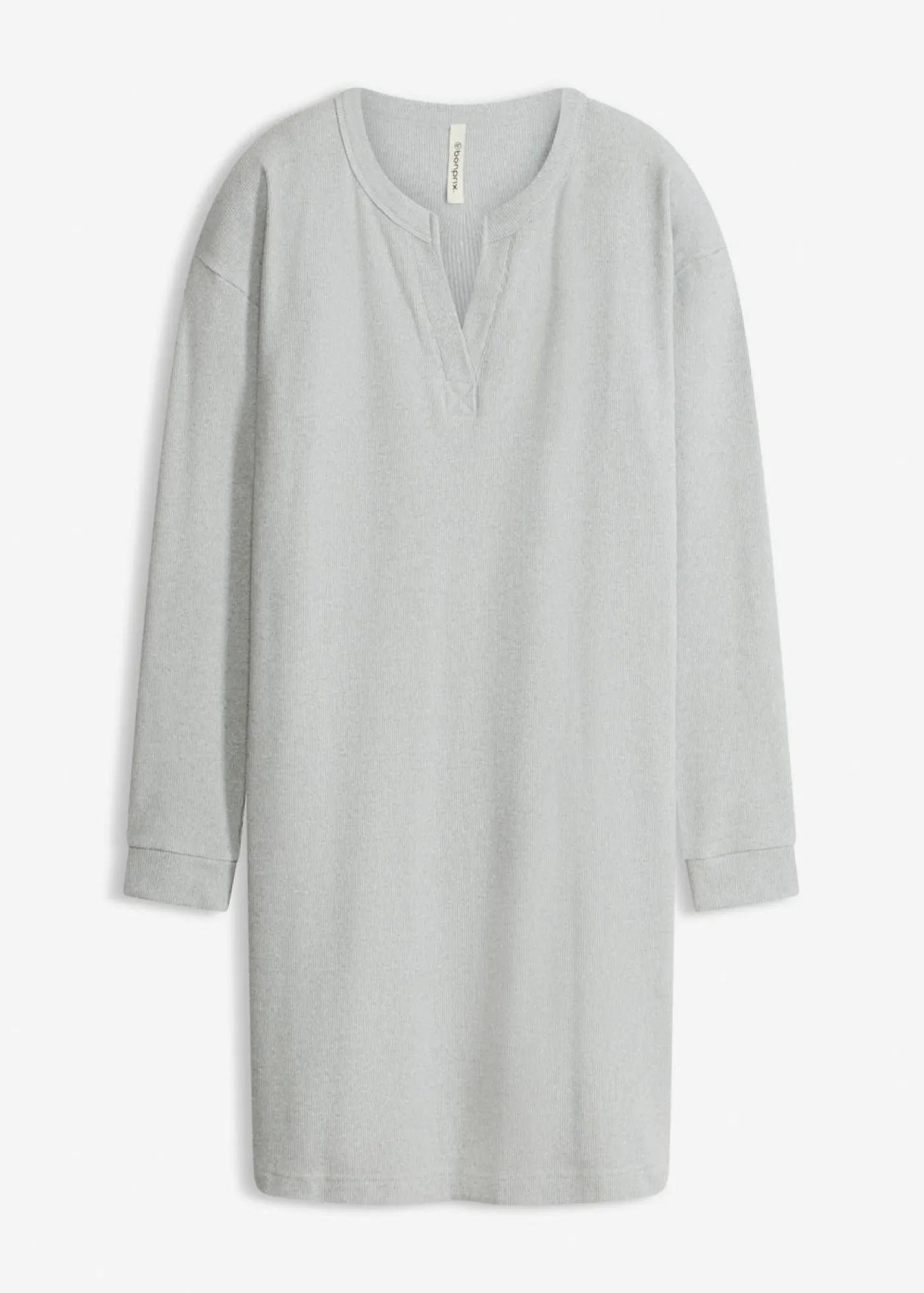 bonprix bonprix Vestido para casa de punto elástico suave Gris jaspeado