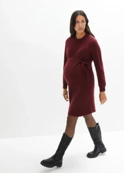bonprix bonprix Vestido premamá de punto Rojo avellana jaspeado Best
