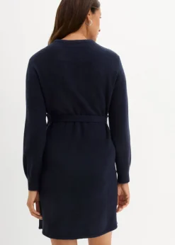 bonprix bonprix Vestido premamá de punto Azul marino