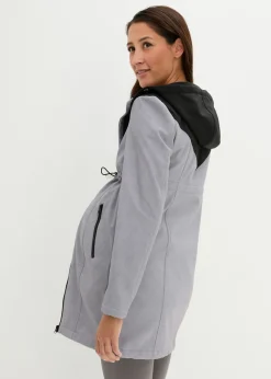 bonprix bonprix Vestido premamá y de porteo 3 en 1 de softshell Gris jaspeado-negro New