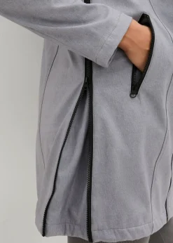 bonprix bonprix Vestido premamá y de porteo 3 en 1 de softshell Gris jaspeado-negro New