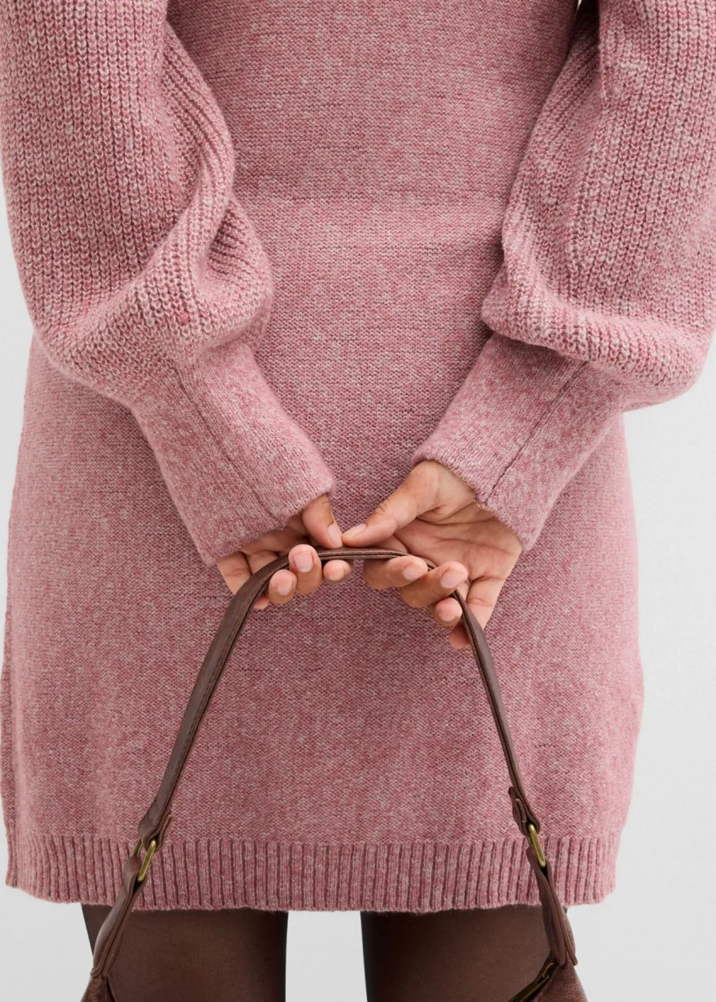 bonprix bonprix Vestido premamá/de lactancia de punto Rosa oscuro