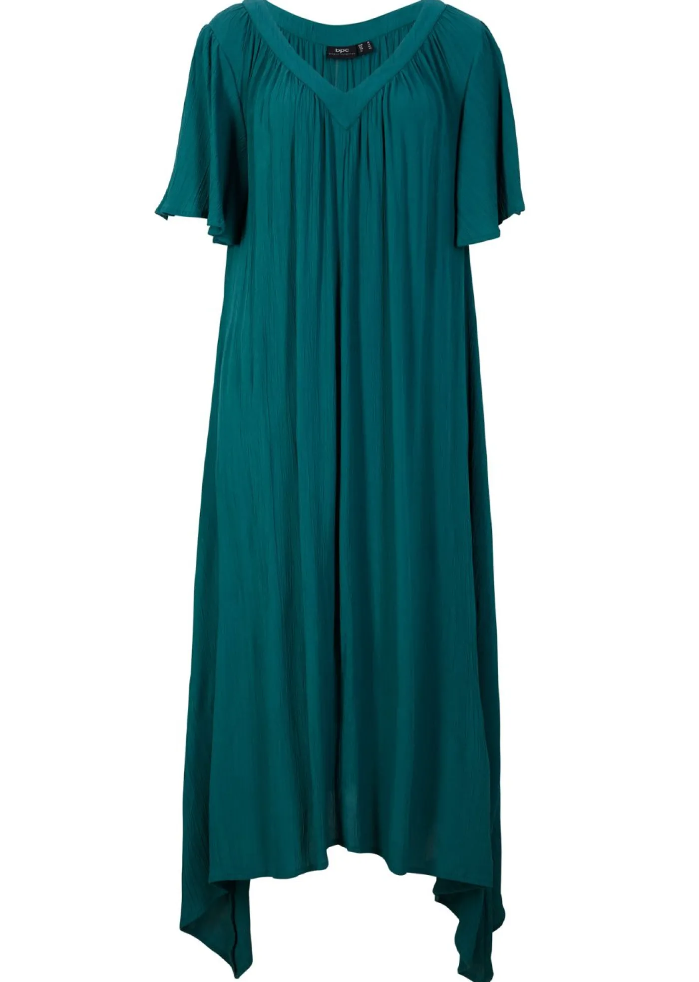 bonprix bonprix Vestido tipo caftán en tejido de crepé Azul petróleo Hot