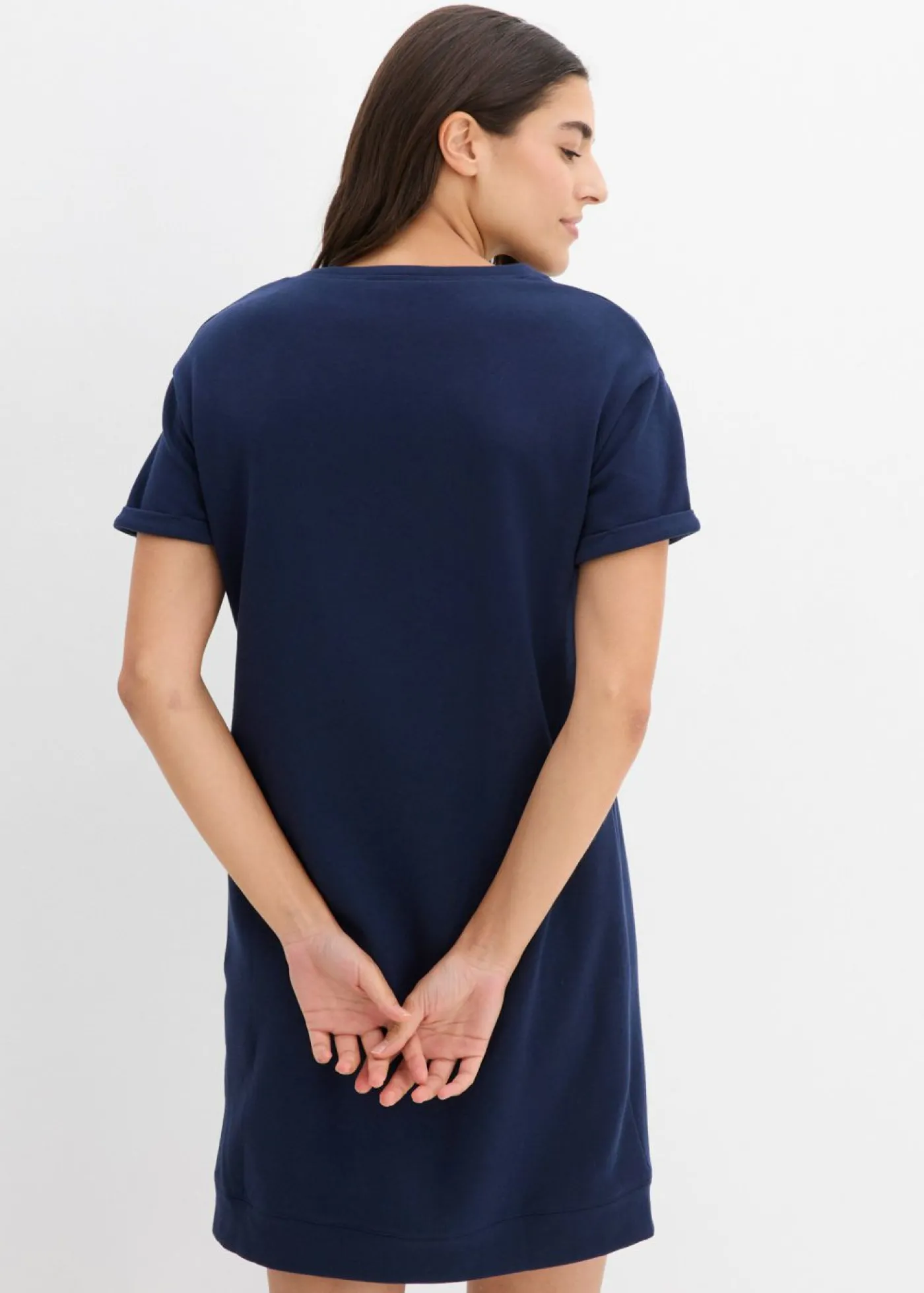 bonprix bonprix Vestido tipo sudadera Azul marino Hot