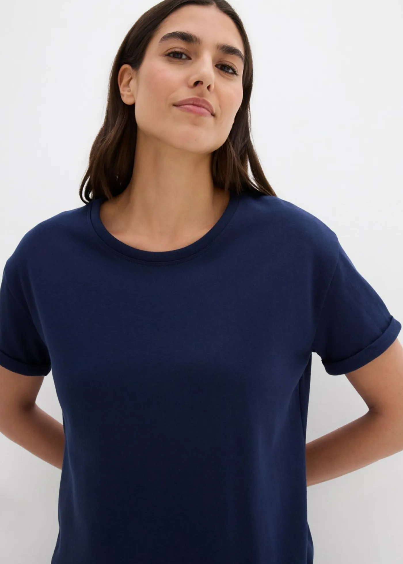bonprix bonprix Vestido tipo sudadera Azul marino Hot