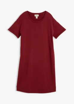 bonprix bonprix Vestido tipo sudadera Rojo rubí Clearance