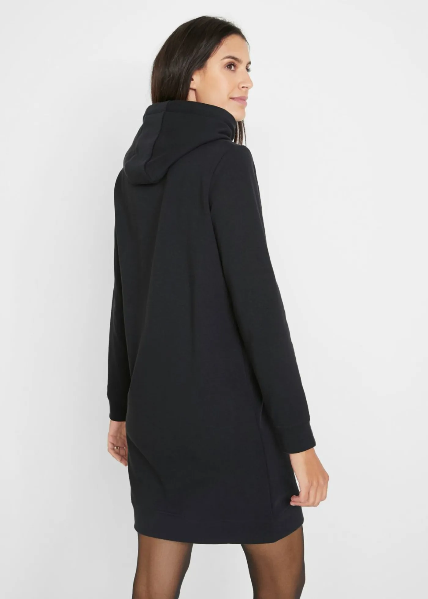 bonprix bonprix Vestido tipo sudadera con capucha Negro Best
