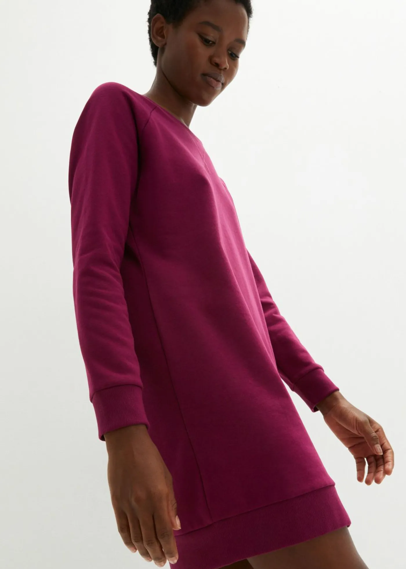 bonprix bonprix Vestido tipo sudadera de felpa suave Baya Discount