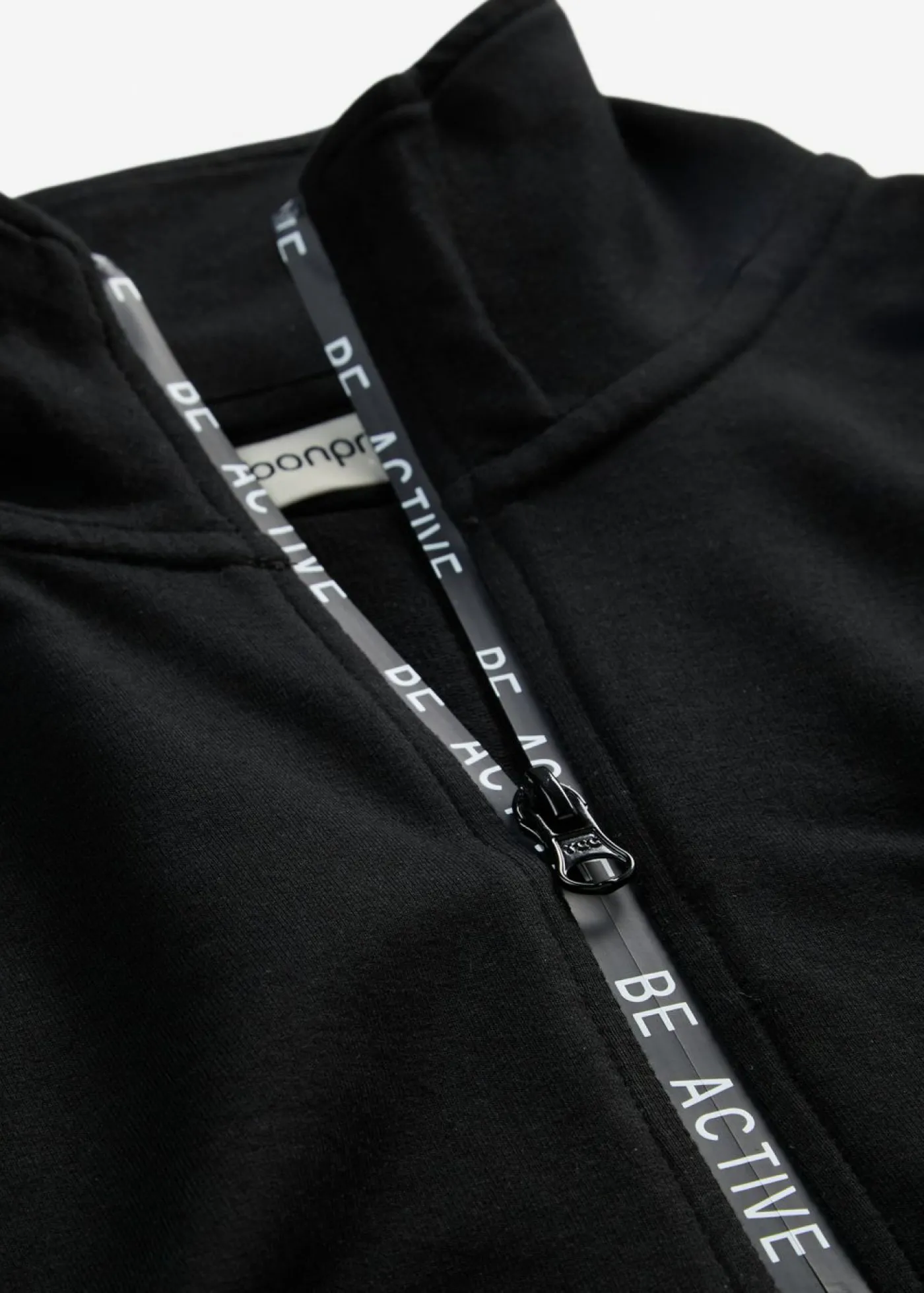 bonprix bonprix Vestido tipo sudadera suave Negro estampado Outlet
