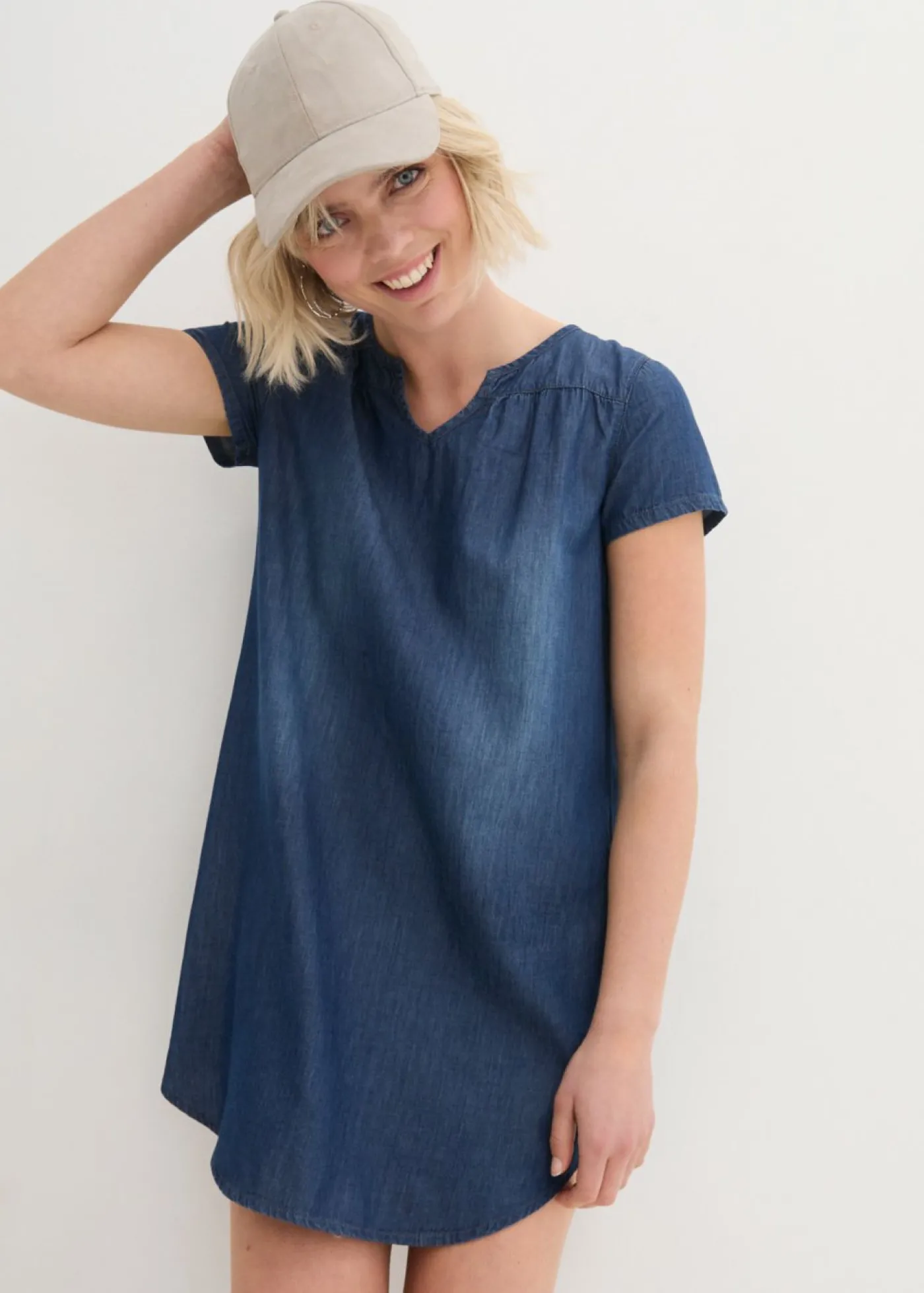 bonprix bonprix Vestido tipo túnica Denim usado Clearance
